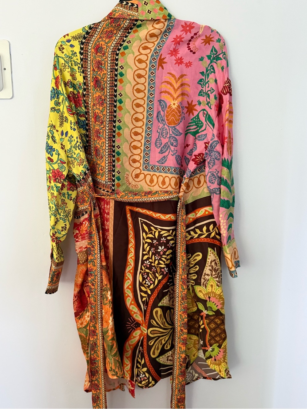 FARM Rio Green Multicolor Printed Kimono - Picture 2 of 3